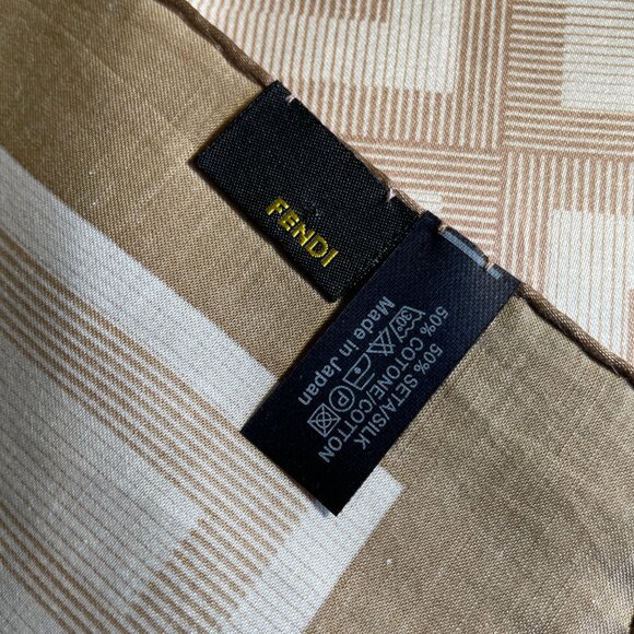Vintage Fendi Silk Cotton Blend Scarf – Original gift box - Picture 7 of 10
